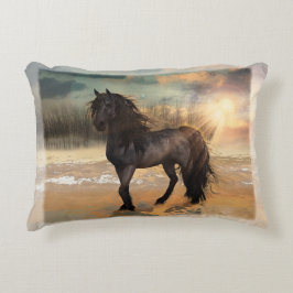 Foggy Friesian Morning Dekokissen