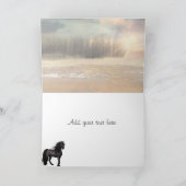 Foggy Friesian Morning Grueting Dankeskarte (Innenseite)