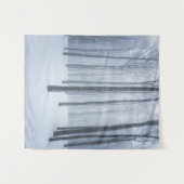 Foggy gefrorener Winterwald Wandteppich (Vorderseite (Horizontal))