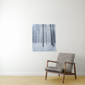 Foggy gefrorener Winterwald Wandteppich (Beispiel)