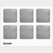 Foggy Gese Quadratischer Aufkleber (Blatt)