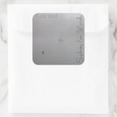 Foggy Gese Quadratischer Aufkleber (Tasche)