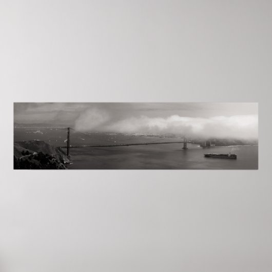 Foggy Golden Gate Poster (Vorne)