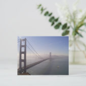 Foggy Golden Gate Postkarte (Stehend Vorderseite)