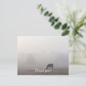 Foggy Grazing Postkarte (Stehend Vorderseite)