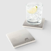 Foggy Grazing Steinuntersetzer (Seitenansicht)