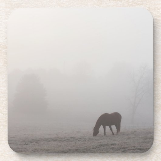 Foggy Grazing Untersetzer (Vorderseite)