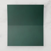 Foggy Green Pine Trees Rustikale Hochzeit vorbehal Platzkarte (Innenseite Aufgefaltet)