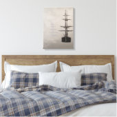 Foggy Harbor Leinwanddruck (Insitu (Schlafzimmer))