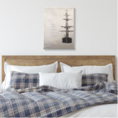"Foggy Harbor", nautical, impressionism, ships Leinwanddruck (Insitu (Schlafzimmer))