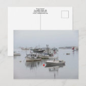 "Foggy Harbor" Postkarte (Vorne/Hinten)