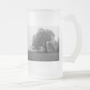 Foggy Herbstvormittag Graustufen Mattiertes Glasbä Mattglas Bierglas