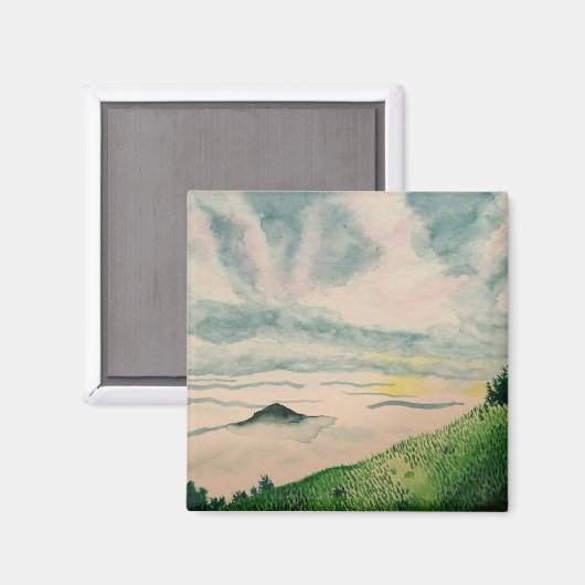 Foggy Hilltop Magnet (Vorderseite/Rückseite)