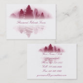 Foggy Lake Business Card Visitenkarte (Vorne/Hinten)