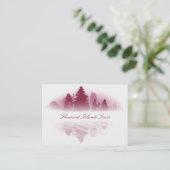 Foggy Lake Business Card Visitenkarte (Stehend Vorderseite)