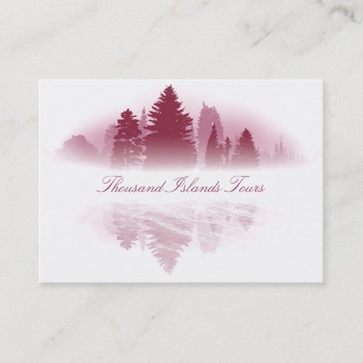 Foggy Lake Business Card Visitenkarte (Vorderseite)