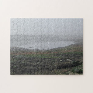 Foggy Landscape Inlet Pool California Westküste Puzzle