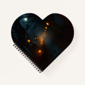 Foggy Lantern Path Halloween Notebook Notizblock (Vorderseite)