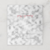 Foggy Light Gray Glass Pattern Platzkarte (Außenseite Aufgefaltet)