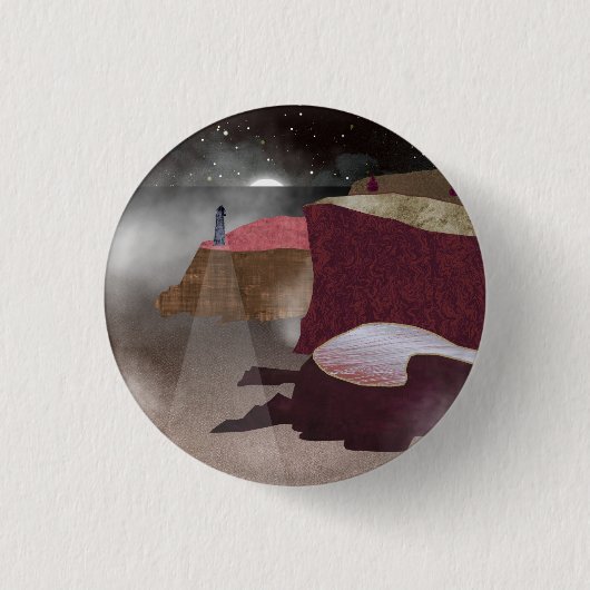 Foggy Lighthouse Button (Vorderseite)