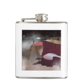 Foggy Lighthouse Flachmann (Vorderseite)