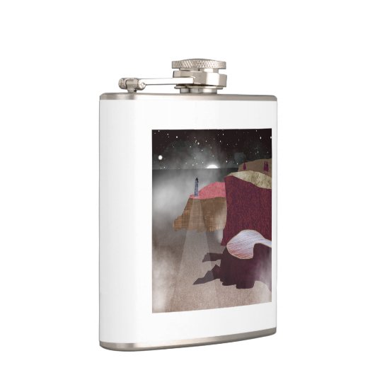 Foggy Lighthouse Flachmann (Rechts)