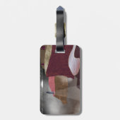 Foggy Lighthouse Gepäckanhänger (Rückseite vertikal)