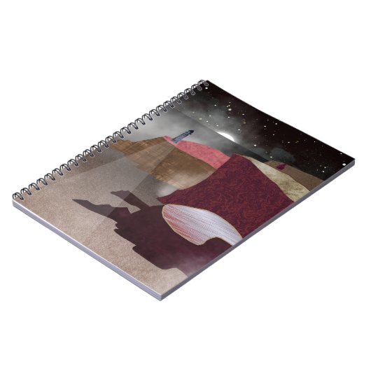 Foggy Lighthouse Notizblock (Linke Seite)