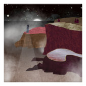 Foggy Lighthouse Poster (Vorderseite)