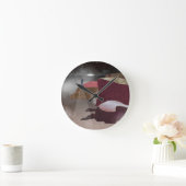 Foggy Lighthouse Runde Wanduhr (Zuhause)