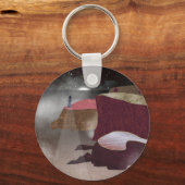 Foggy Lighthouse Schlüsselanhänger (Rückseite)