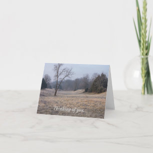 Foggy Meadow Denken Sie an Ihre Karte