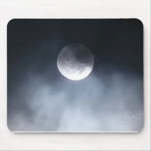 Foggy Moon Mousepad