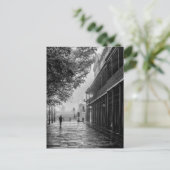 Foggy Morgenspaziergang Jackson Square Postkarte (Stehend Vorderseite)