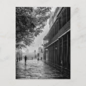 Foggy Morgenspaziergang Jackson Square Postkarte (Vorderseite)