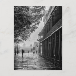 Foggy Morgenspaziergang Jackson Square Postkarte