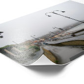 Foggy Morning at Scarborough Fotodruck (Ecke)