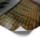 Foggy Morning at Scarborough Poster (Ecke)