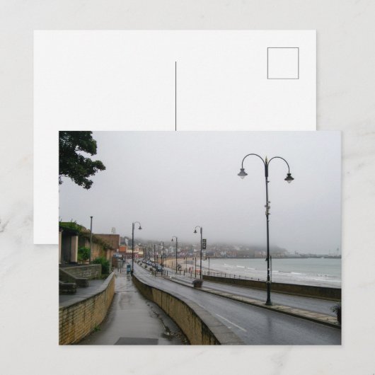 Foggy Morning at Scarborough Postkarte (Vorne/Hinten)