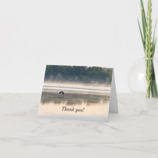 Foggy Morning Flight Danke Karte (Vorderseite)