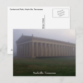 Foggy Morning im Centennial Park Postkarte (Vorne/Hinten)