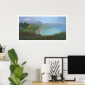 Foggy Morning on Bluffs Poster (Heimbüro)