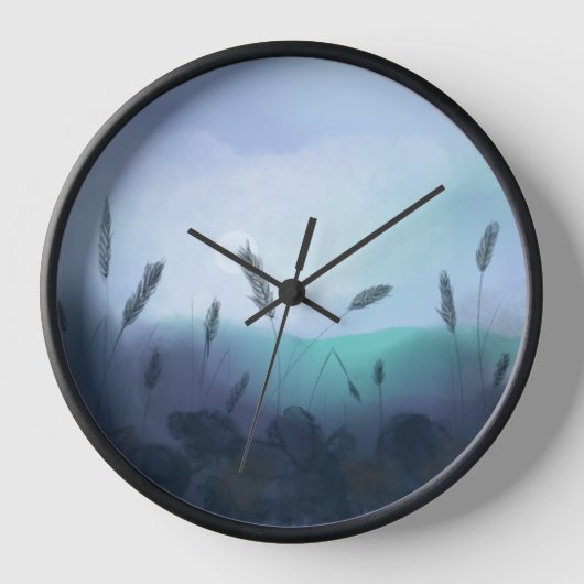Foggy morning over the cornfield uhr (Vorderseite)
