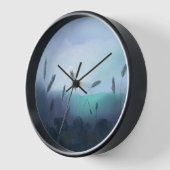 Foggy morning over the cornfield uhr (Winkel)