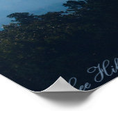 Foggy Morning Over the Ouachita Mountains Poster (Ecke)