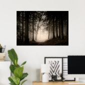 Foggy Morning Rushmere Country Park (0840) Poster (Heimbüro)