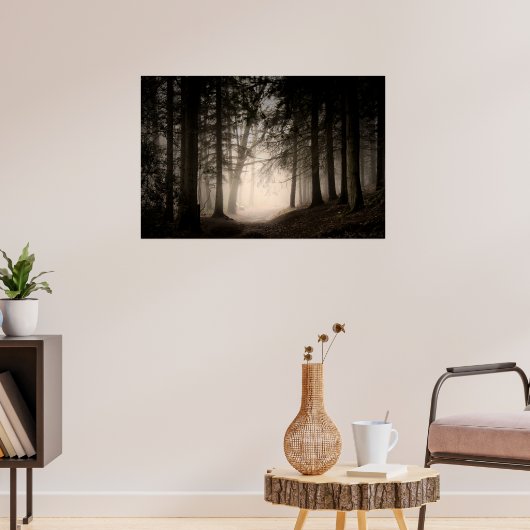 Foggy Morning Rushmere Country Park (0840) Poster (Wohnzimmer 3)