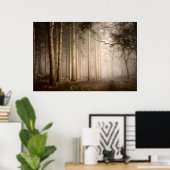 Foggy Morning Rushmere Country Park (0842) Poster (Heimbüro)