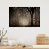 Foggy Morning Rushmere Country Park (0851) Poster (Küche)