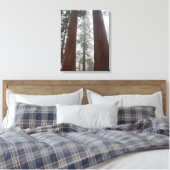 Foggy Morning & Spring Snow unter Riesenreihenfolg Leinwanddruck (Insitu (Schlafzimmer))